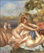 Pierre-Auguste Renoir Three Bathers, Sweden oil painting artist